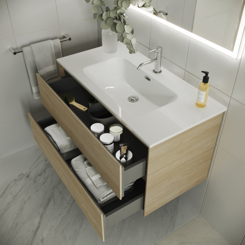 Тумба под раковину Sancos Cento CN120-1KE 119х45х50 настенная - фото 5